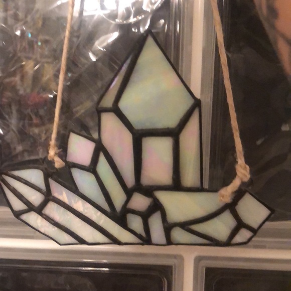 Hand made Opalescent Stain Glass Crystals Wall Decor/Hanger - Picture 5 of 6